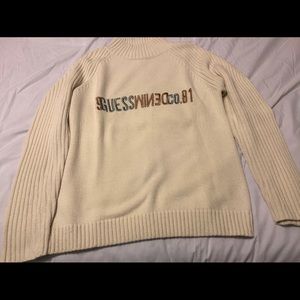 GUESS DENIM TURTLENECK SWEATER